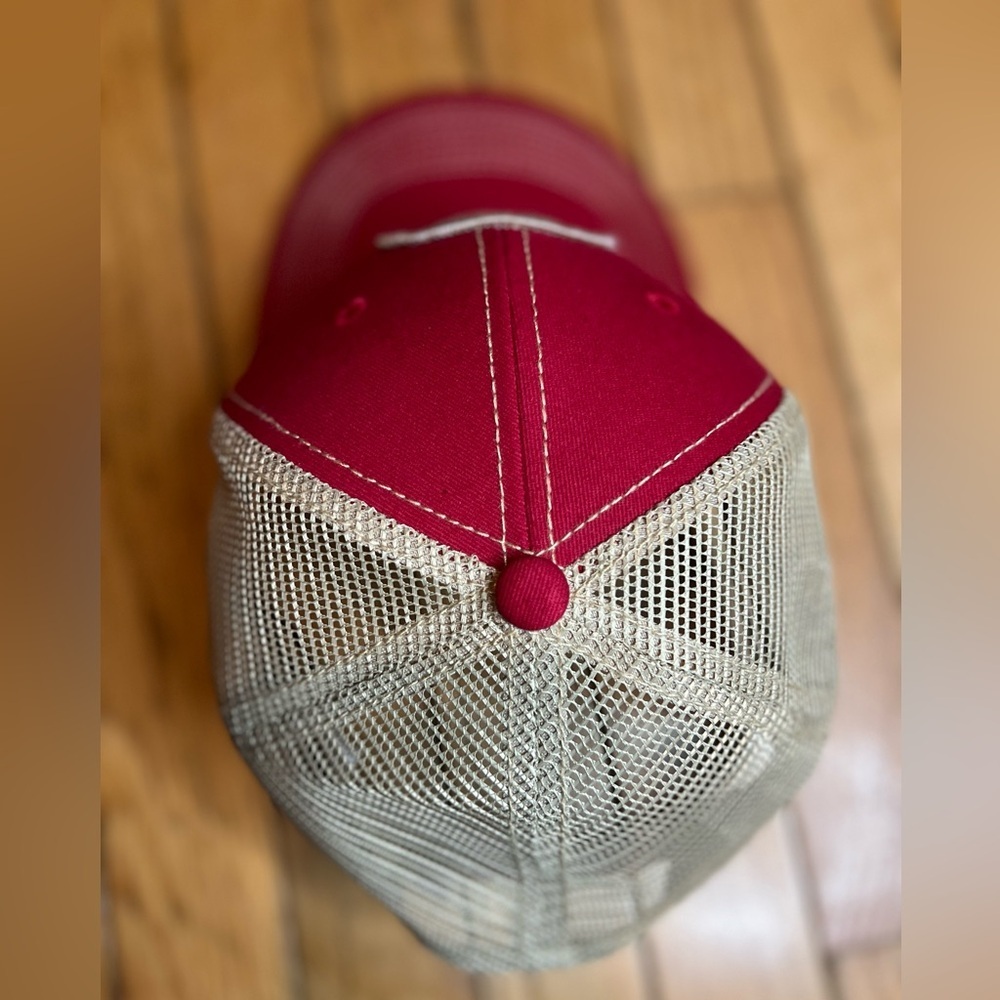 Southern Hook BEER Trucker Hat Cap SnapBack Red Tan Beer Can Logo - Picture 4 of 6